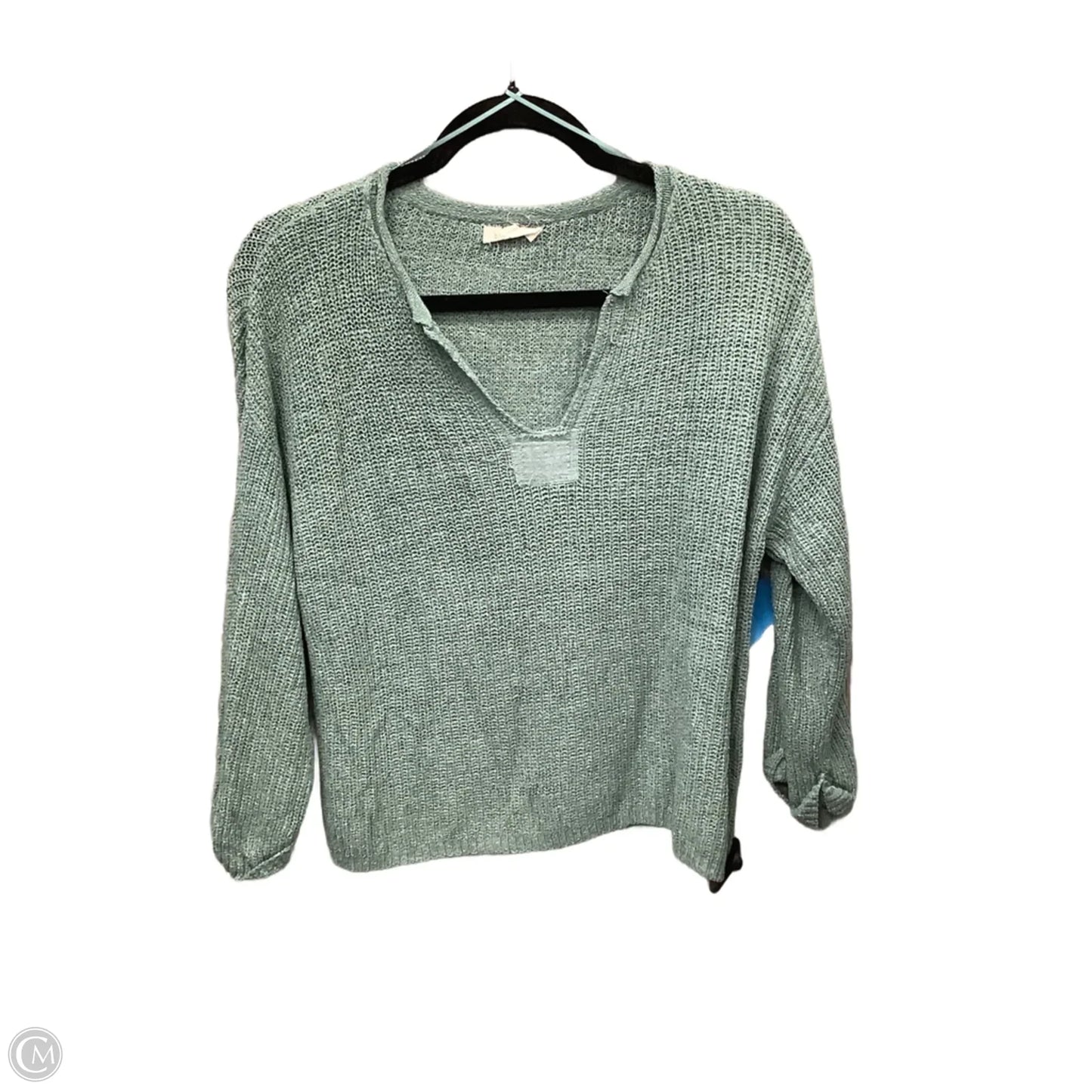 Top Long Sleeve By Blu Pepper In Blue, Size: S