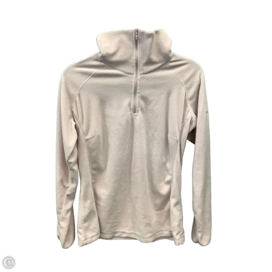 Athletic Top Long Sleeve Collar By Columbia In Pink, Size: L