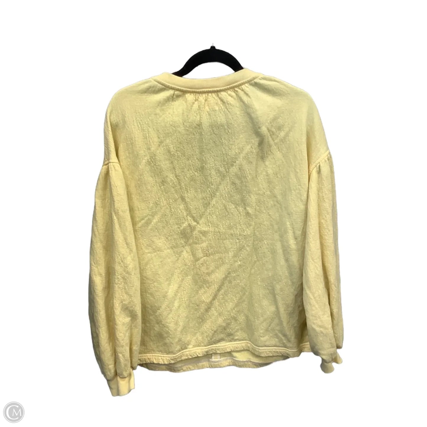 Top Long Sleeve By Aerie In Yellow, Size: Sp