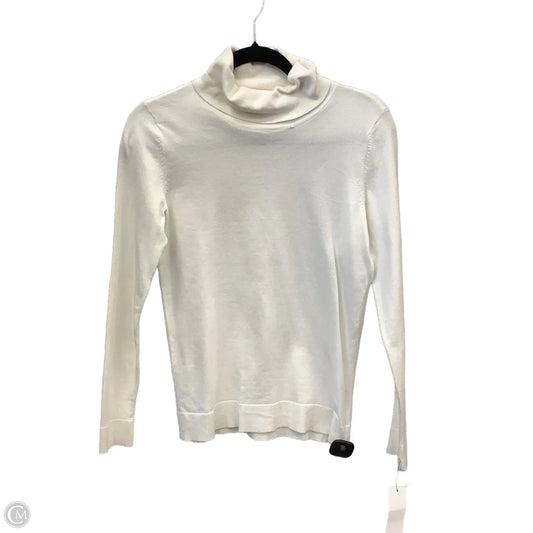 Top Long Sleeve By Liz Claiborne In White, Size: S