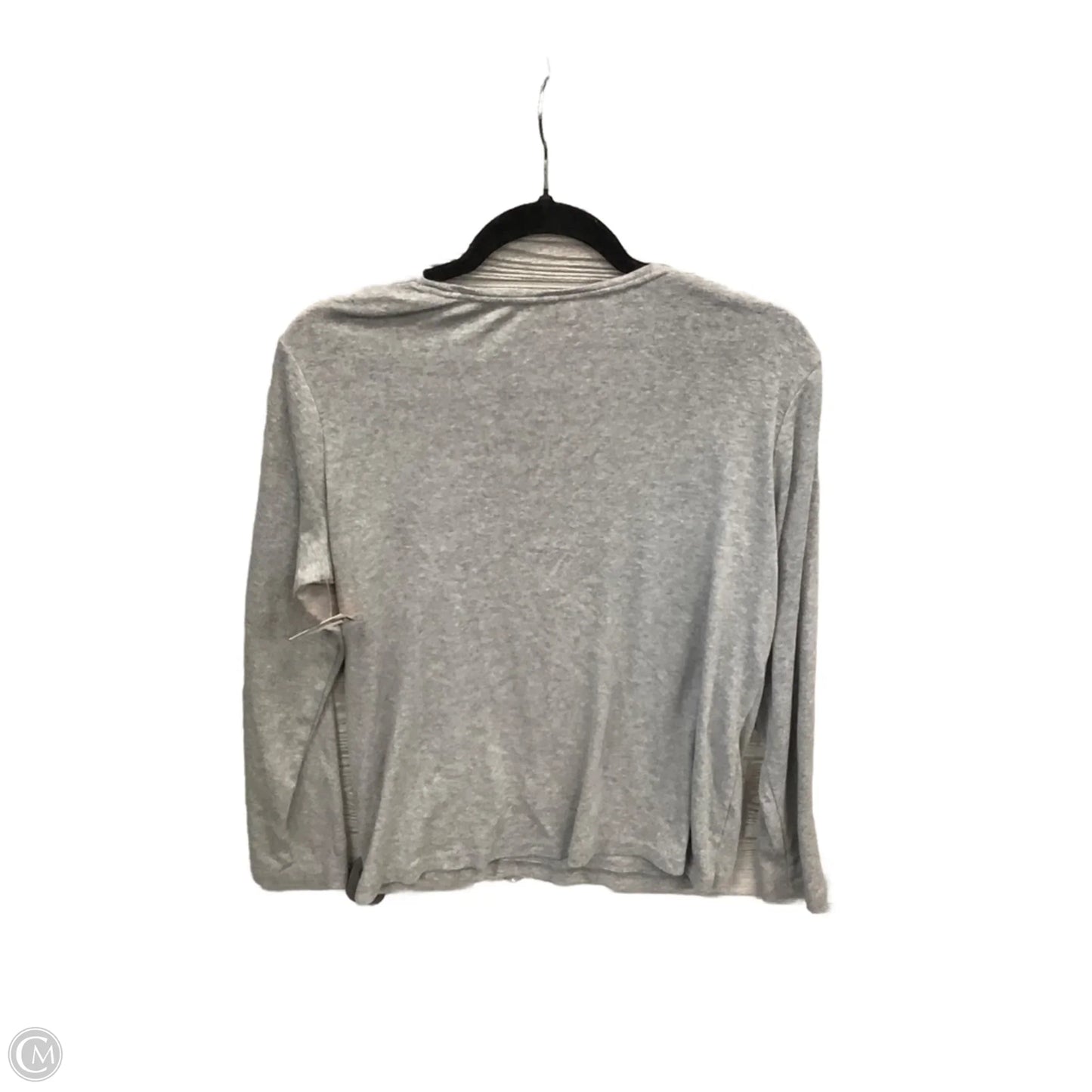 Top Long Sleeve Basic By Croft And Barrow In Grey, Size: Xl