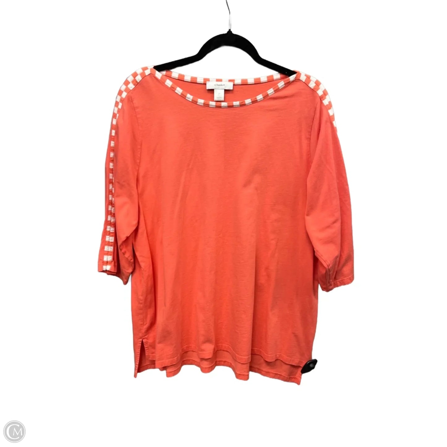 Top Long Sleeve By Cj Banks In Orange, Size: 2x