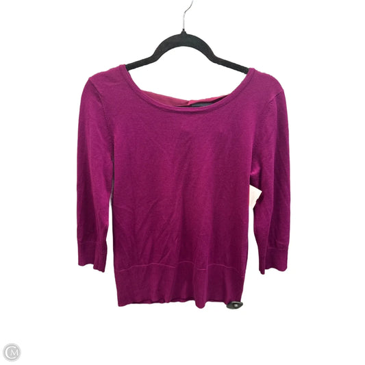 Top 3/4 Sleeve By Cable And Gauge In Purple, Size: M