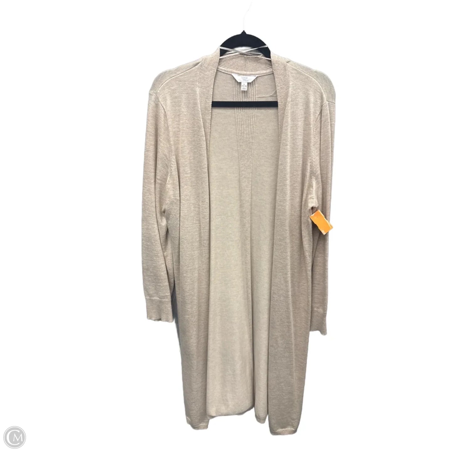 Cardigan By Time And Tru In Tan, Size: L