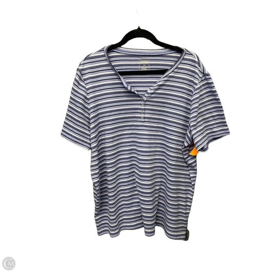 Top Short Sleeve By Clothes Mentor In Striped Pattern, Size: 2x