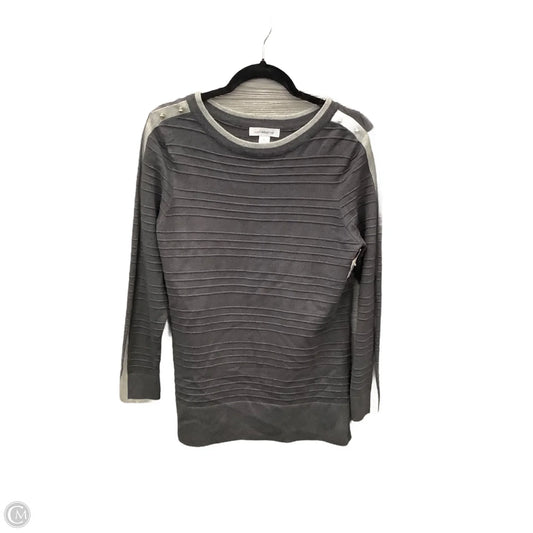 Top Long Sleeve By Liz Claiborne In Grey, Size: S
