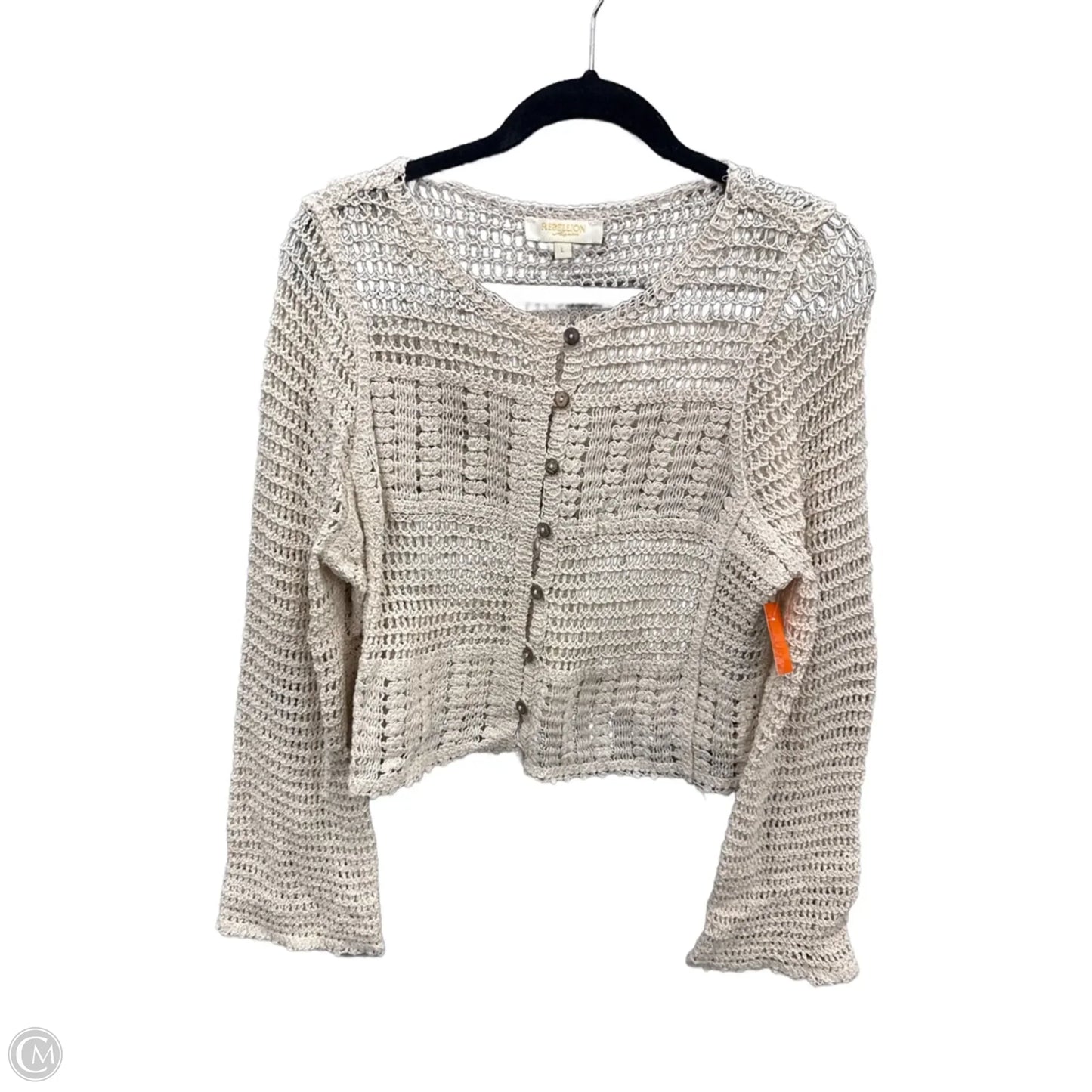 Cardigan By Rebellion In Tan, Size: L