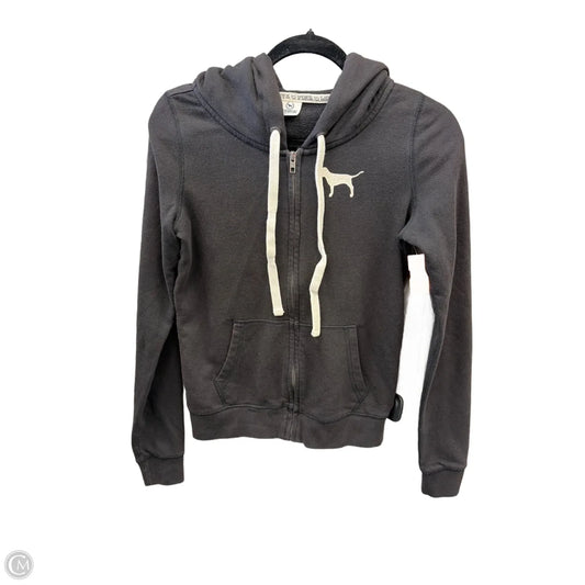 Sweatshirt Hoodie By Pink In Black, Size: Sp