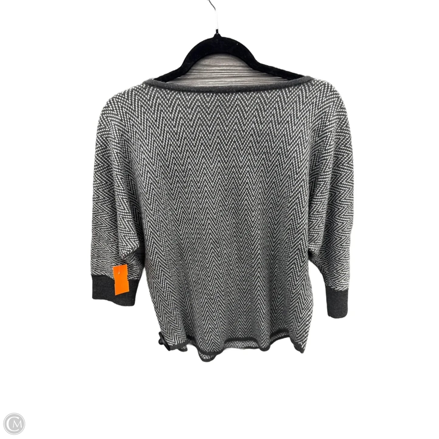 Top 3/4 Sleeve By Limited In Grey, Size: M