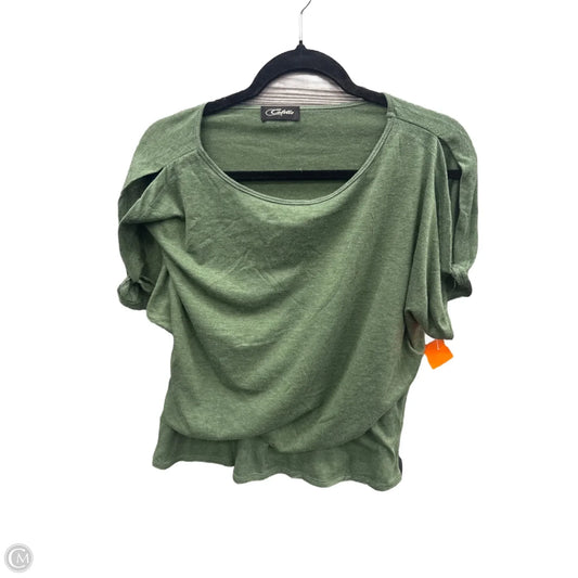 Top Short Sleeve Basic By Colette Mordo In Green, Size: L