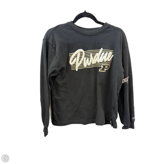 Sweatshirt Crewneck By Champion In Black, Size: M