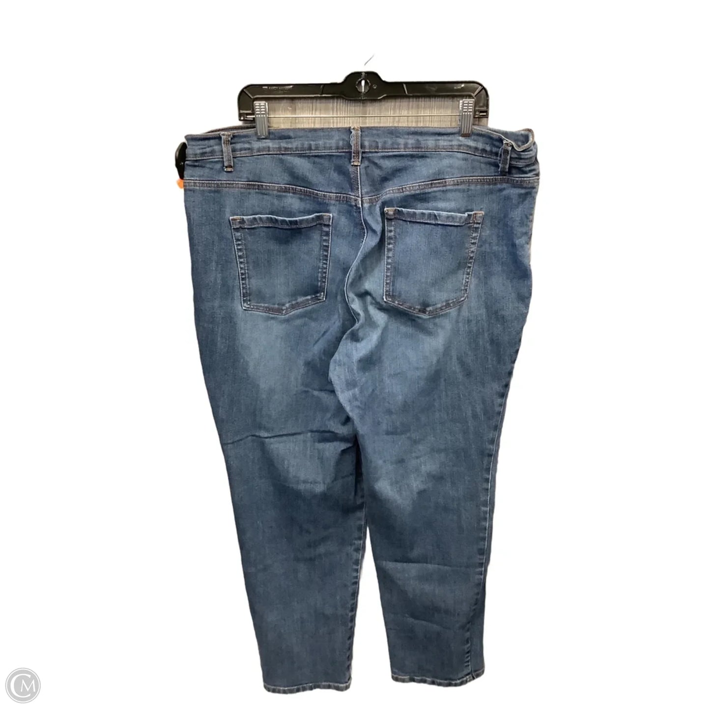 Jeans Straight By Gloria Vanderbilt In Blue Denim, Size: 16