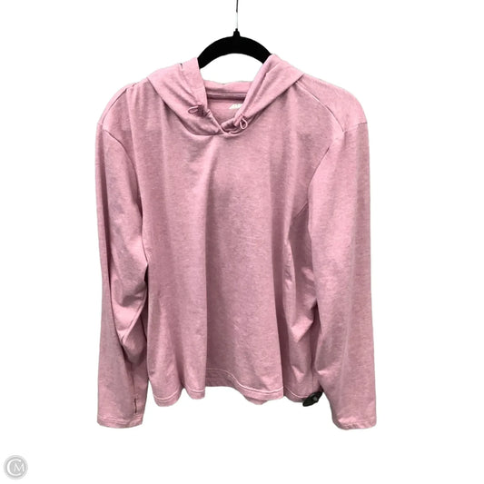 Athletic Top Long Sleeve Hoodie By Avia In Pink, Size: 3x