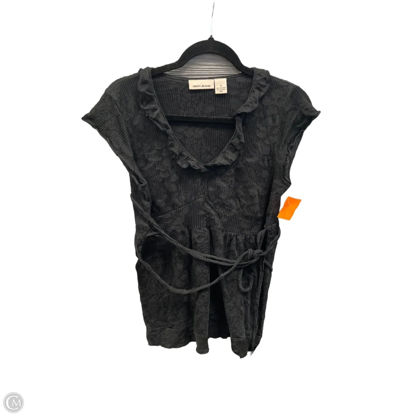 Top Sleeveless By Dkny In Black, Size: M