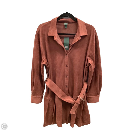 Dress Casual Midi By Wild Fable In Bronze, Size: L