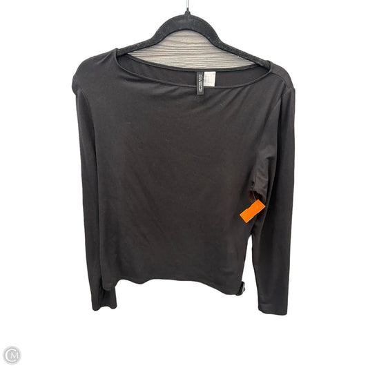 Top Long Sleeve Basic By Divided In Black, Size: Xl