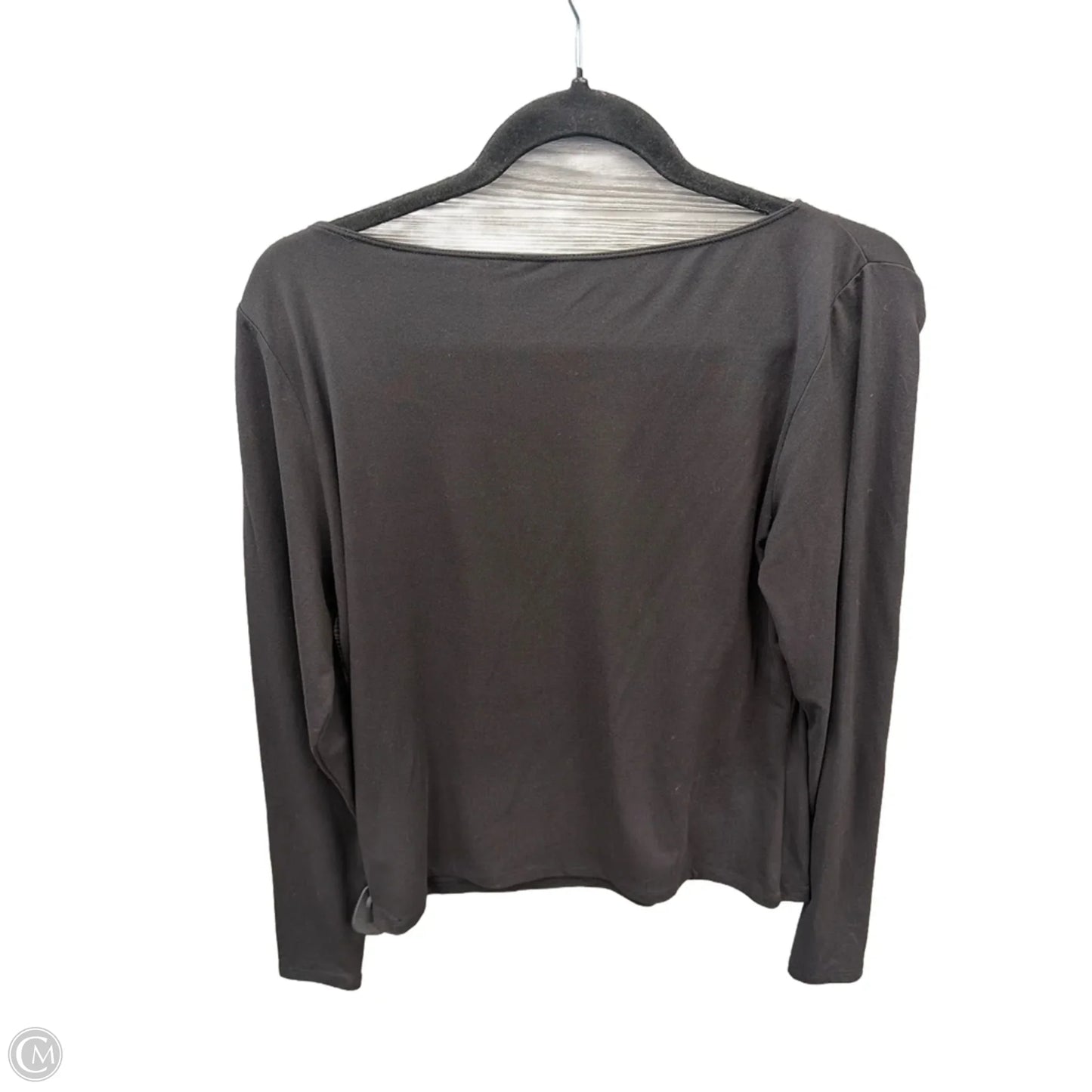 Top Long Sleeve Basic By Divided In Black, Size: Xl
