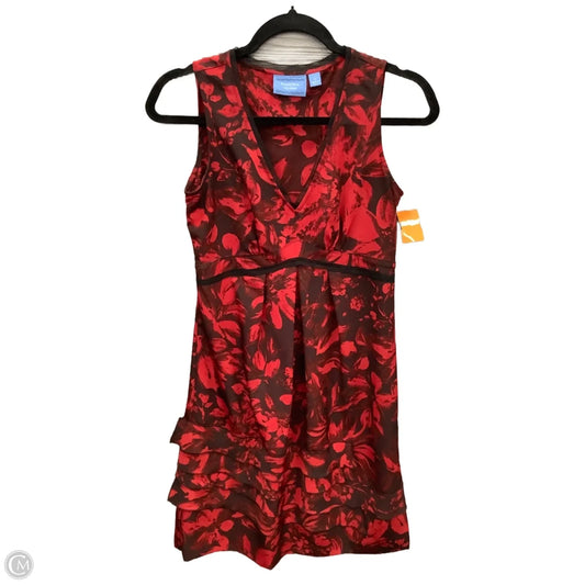 Dress Casual Midi By Simply Vera In Red, Size: Xs