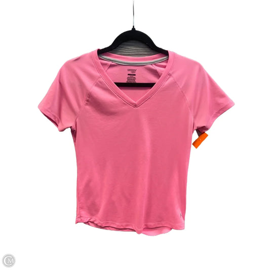 Athletic Top Short Sleeve By Danskin Now In Pink, Size: M