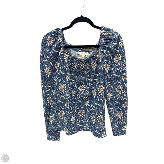 Top Long Sleeve By Loft In Blue, Size: M