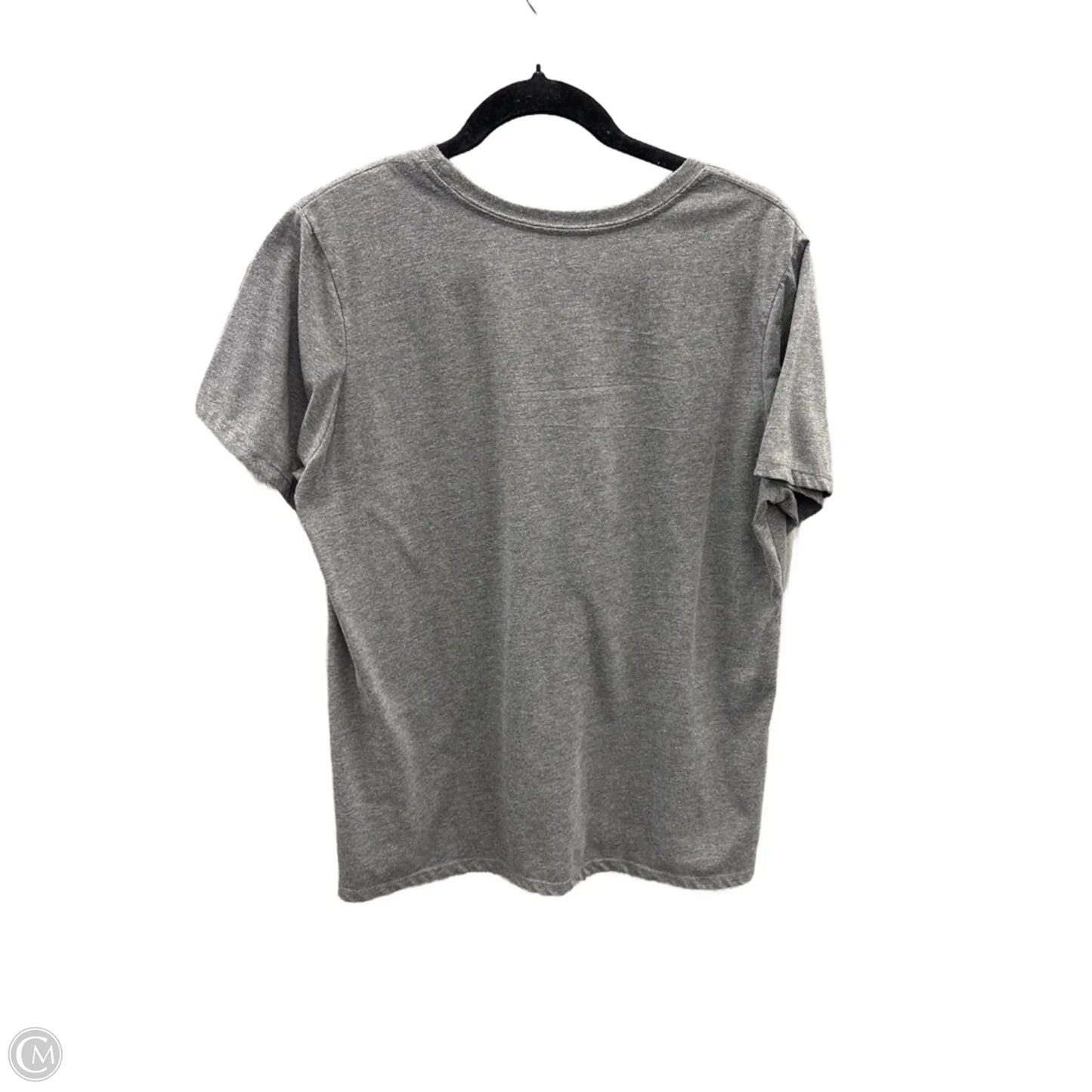 Top Short Sleeve By Celebrate Together In Grey, Size: Xl