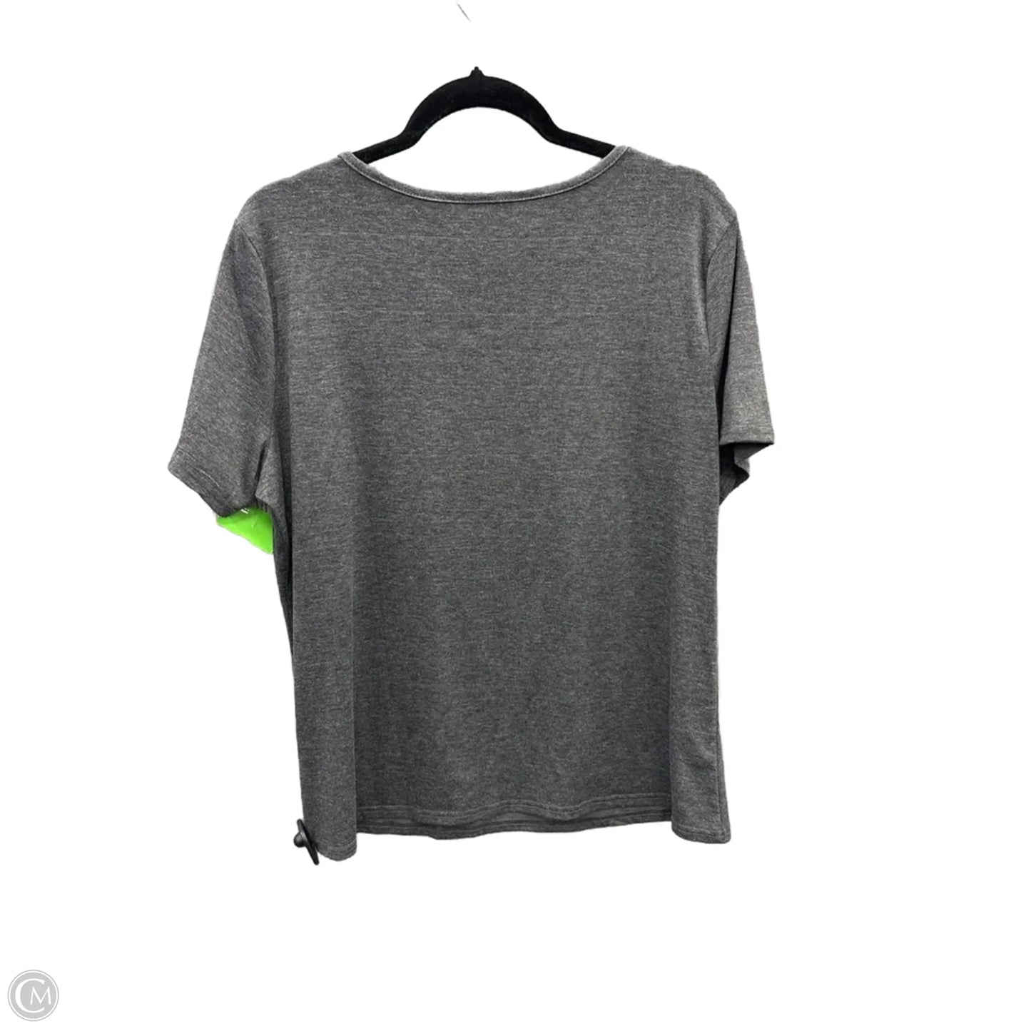 Top Short Sleeve By Clothes Mentor In Grey, Size: Xl