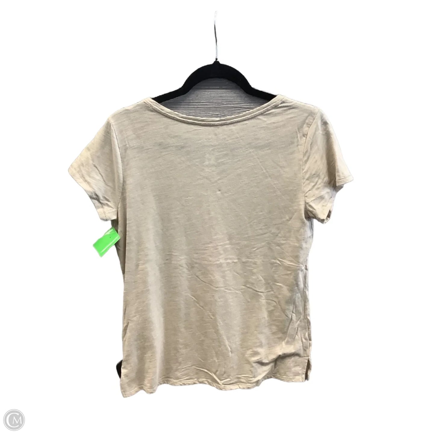 Top Short Sleeve By St Johns Bay In Tan, Size: M