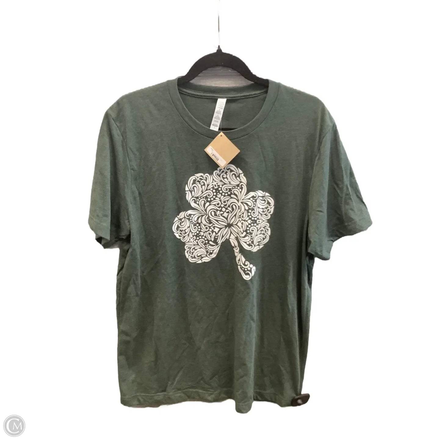 Top Short Sleeve By Clothes Mentor In Green, Size: L