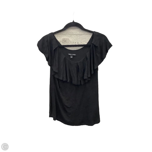 Top Short Sleeve By Cable And Gauge In Black, Size: S