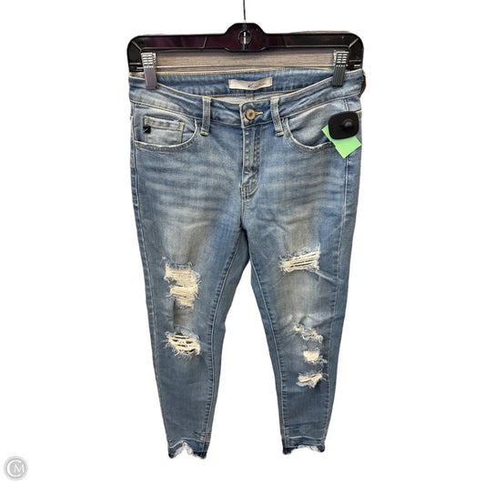 Jeans Skinny By Kancan In Blue Denim, Size: 4