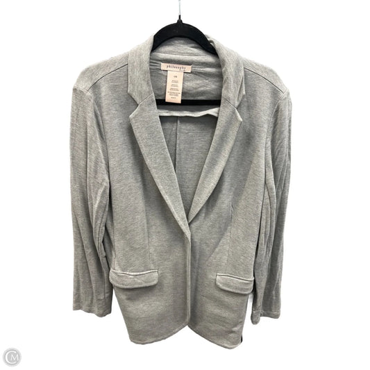 Blazer By Philosophy In Grey, Size: L