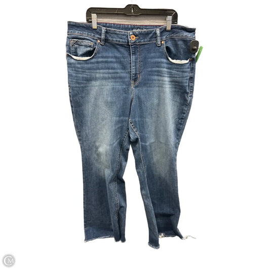 Jeans Flared By Maurices In Blue Denim, Size: 22