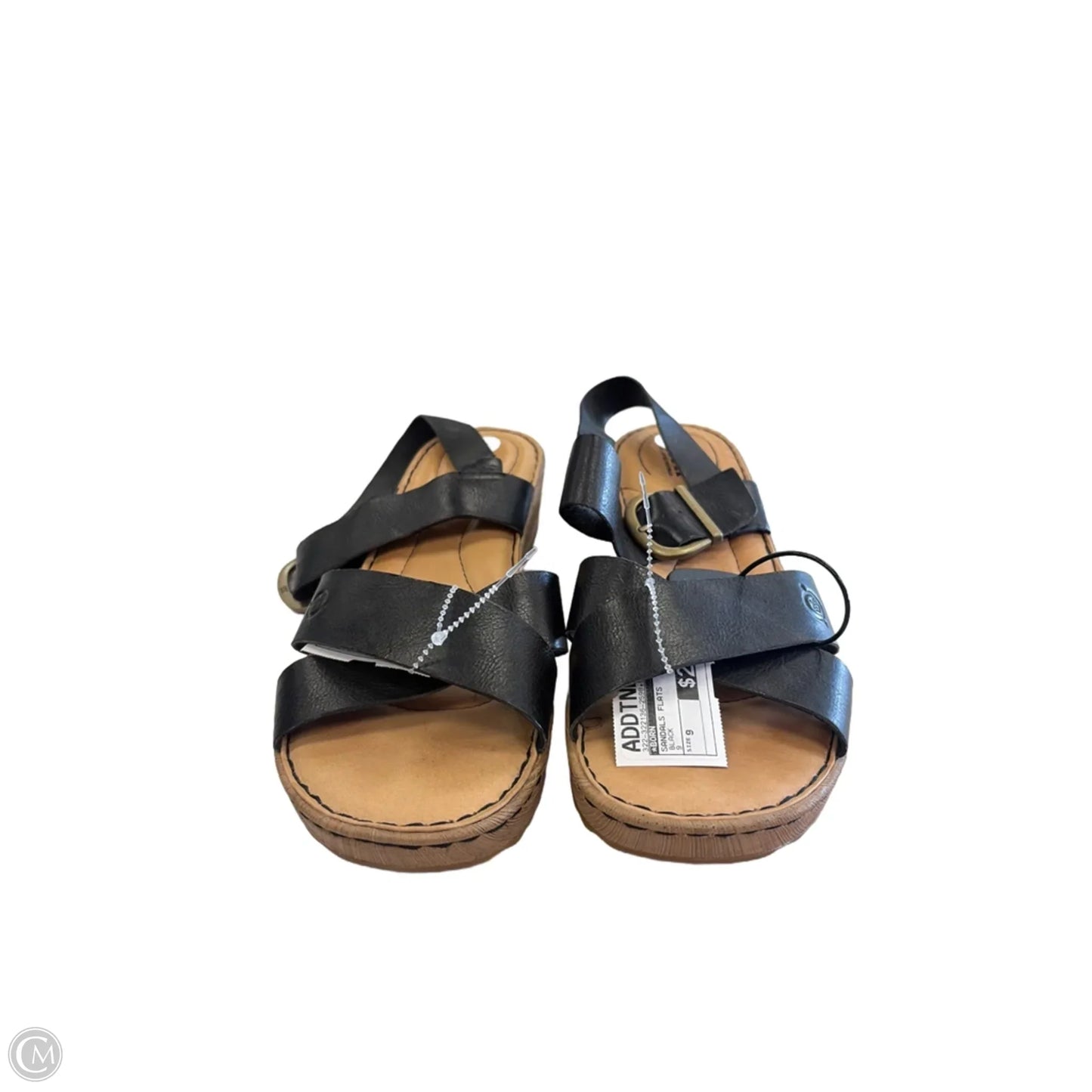 Sandals Flats By Born In Black, Size: 9