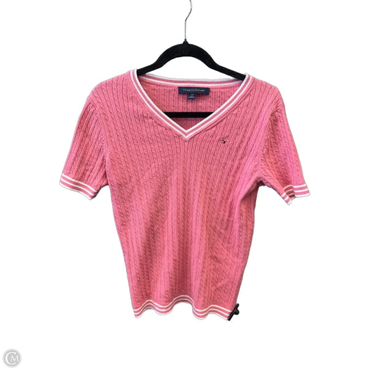 Top Short Sleeve By Tommy Hilfiger In Pink, Size: Sp