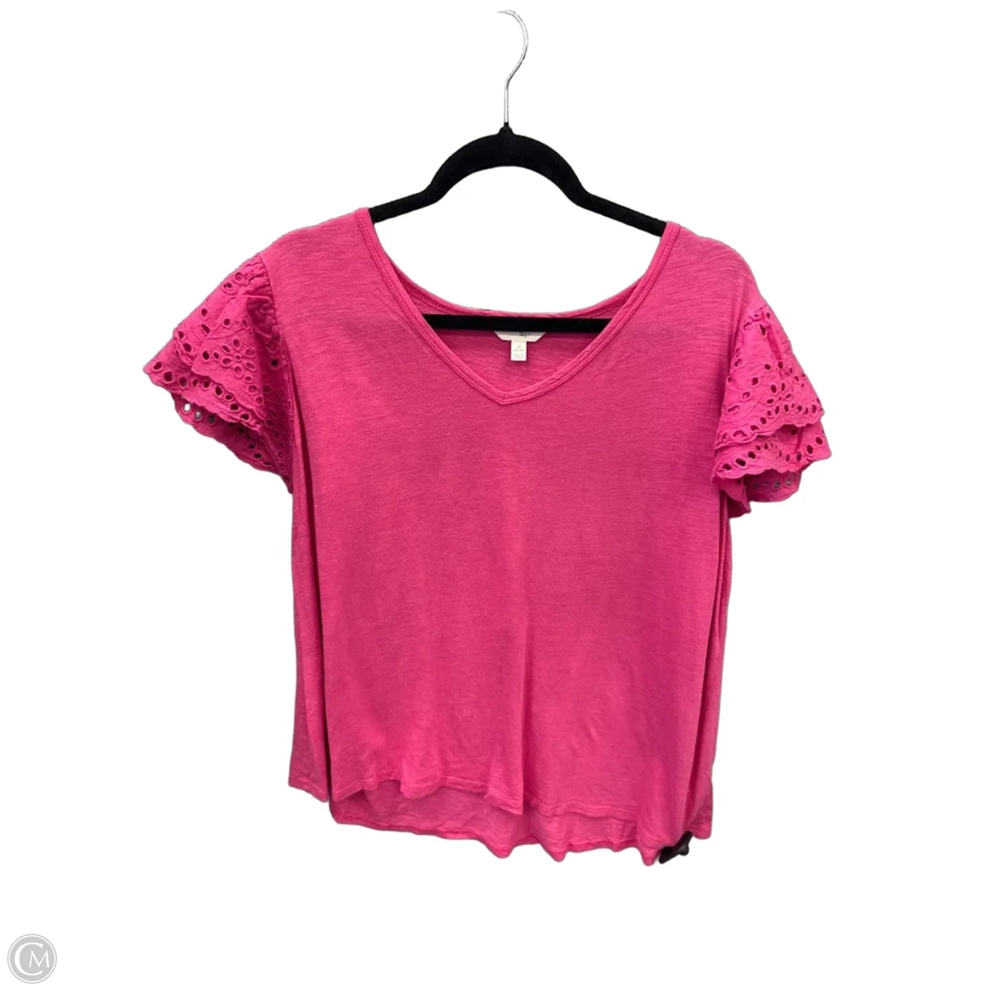 Top Short Sleeve By Terra & Sky In Pink, Size: 1x