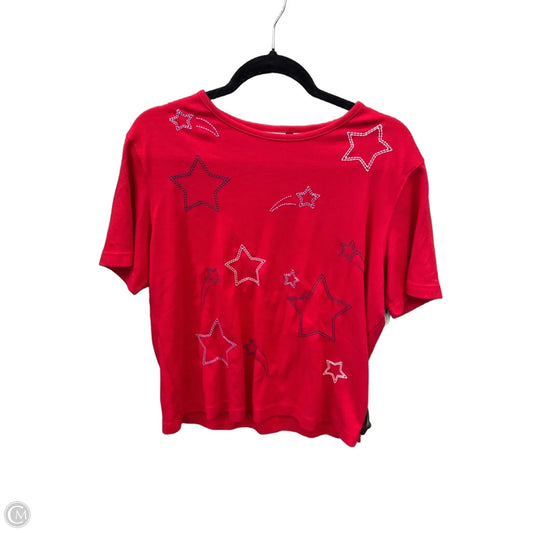 Top Short Sleeve By Classic Elements In Red, Size: Xl