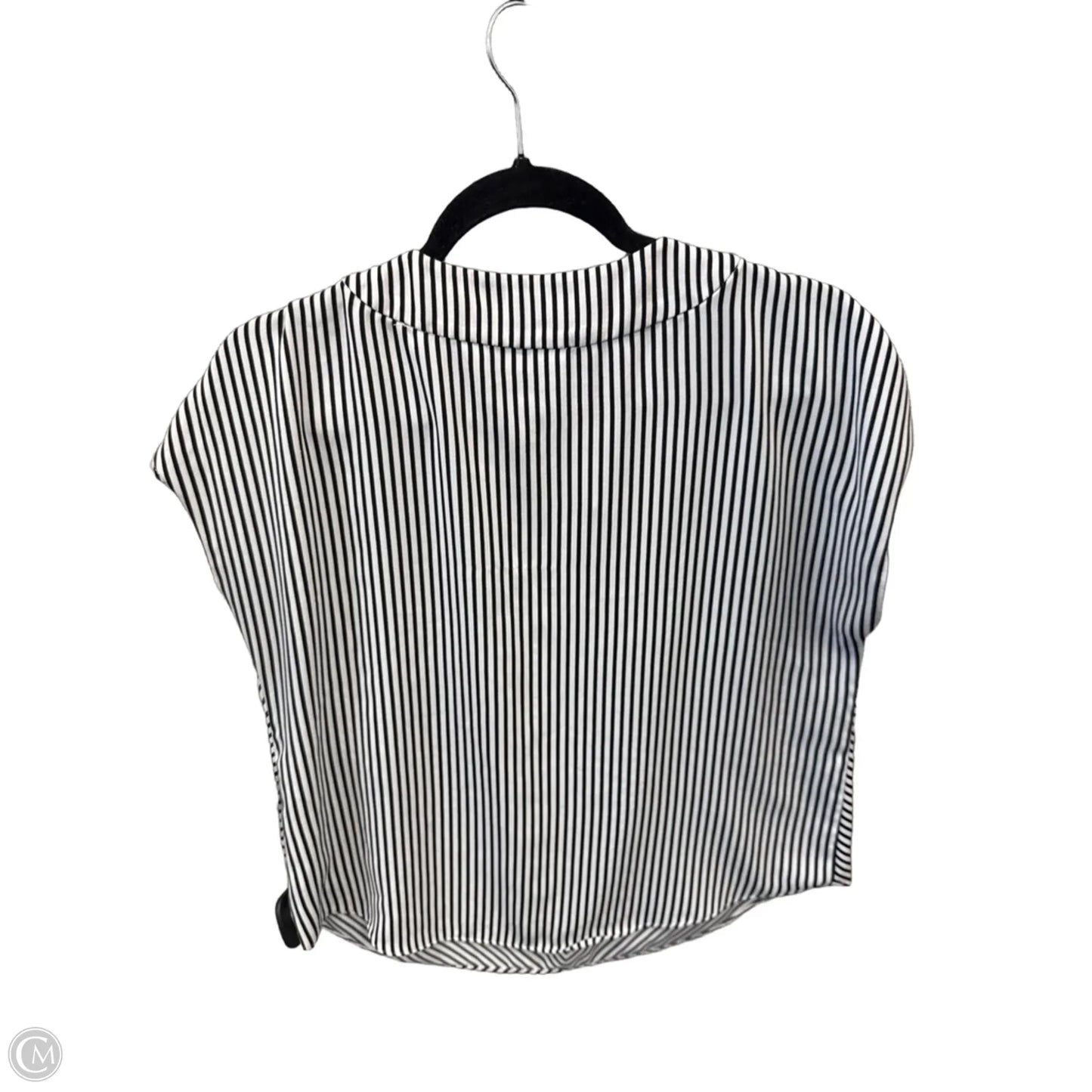 Top Short Sleeve By Apt 9 In Striped Pattern, Size: Mp