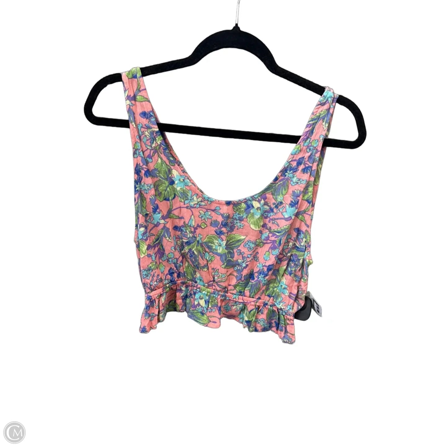 Top Sleeveless By Minkpink In Floral Print, Size: M