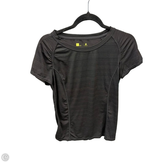 Athletic Top Short Sleeve By Xersion In Black, Size: L