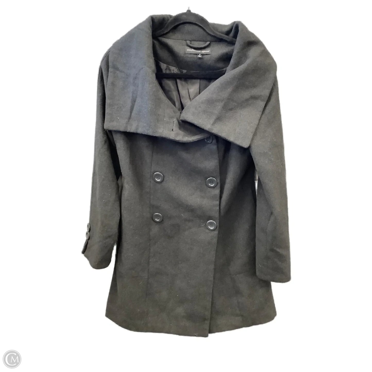 Coat Peacoat By Ambiance Apparel In Grey, Size: S