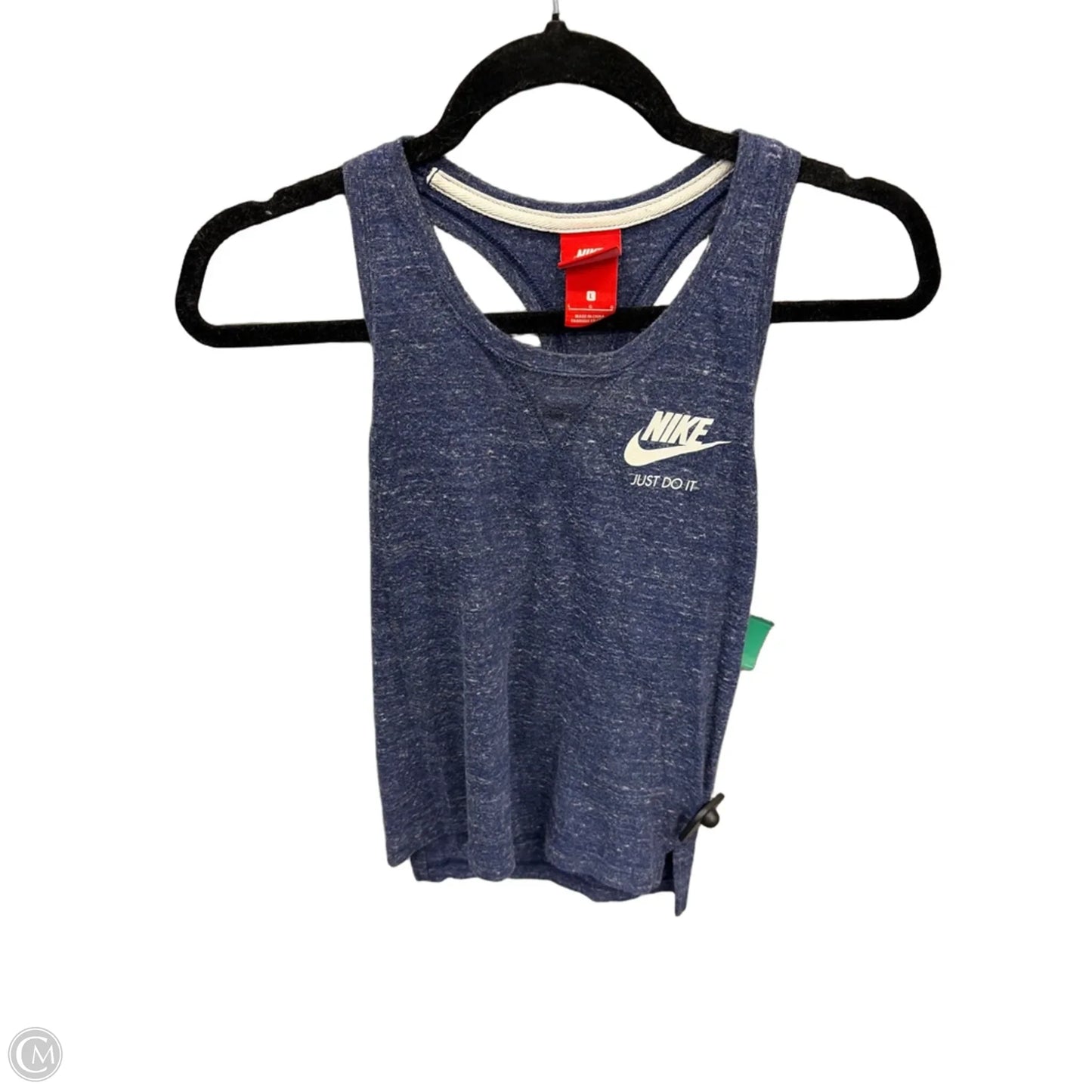 Athletic Tank Top By Nike In Blue, Size: L