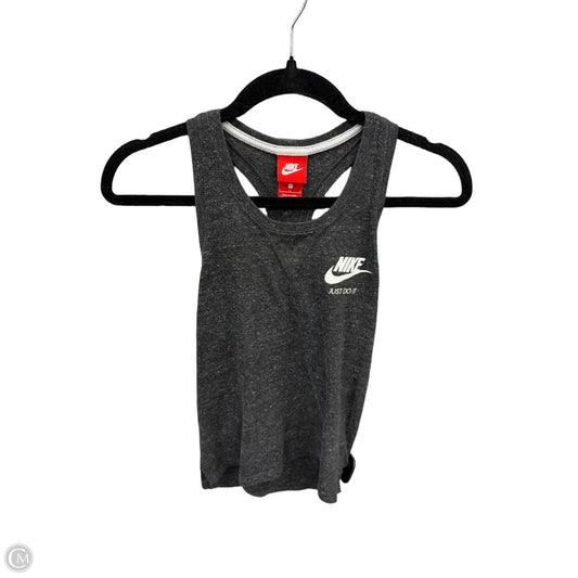 Athletic Tank Top By Nike In Grey, Size: L
