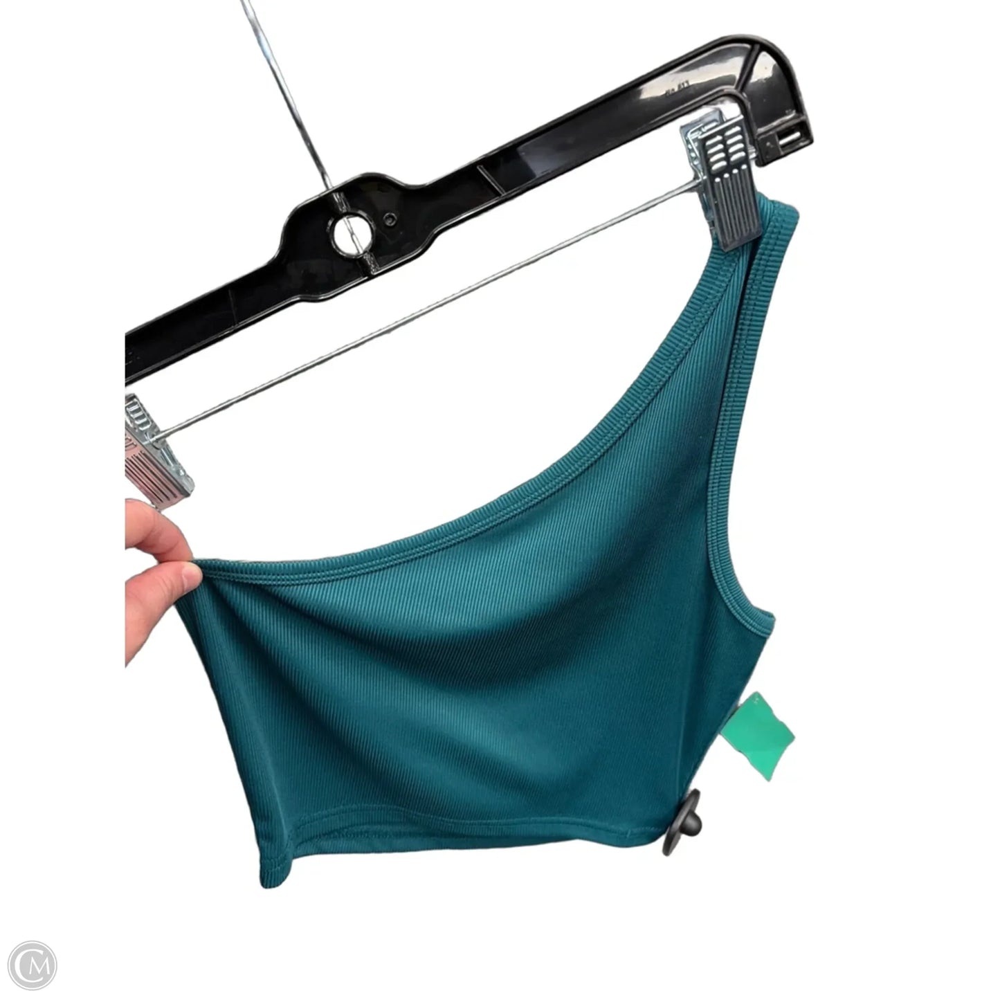 Top Sleeveless Basic By Shein In Green, Size: M