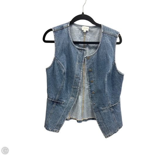 Vest Other By Le Lis In Blue Denim, Size: L