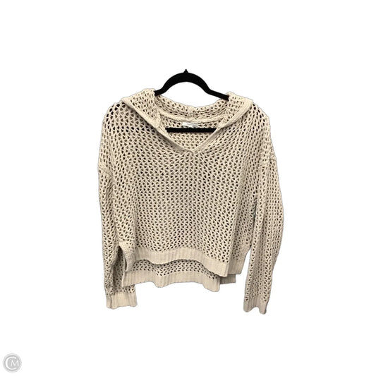 Sweatshirt Hoodie By Maurices In Tan, Size: M