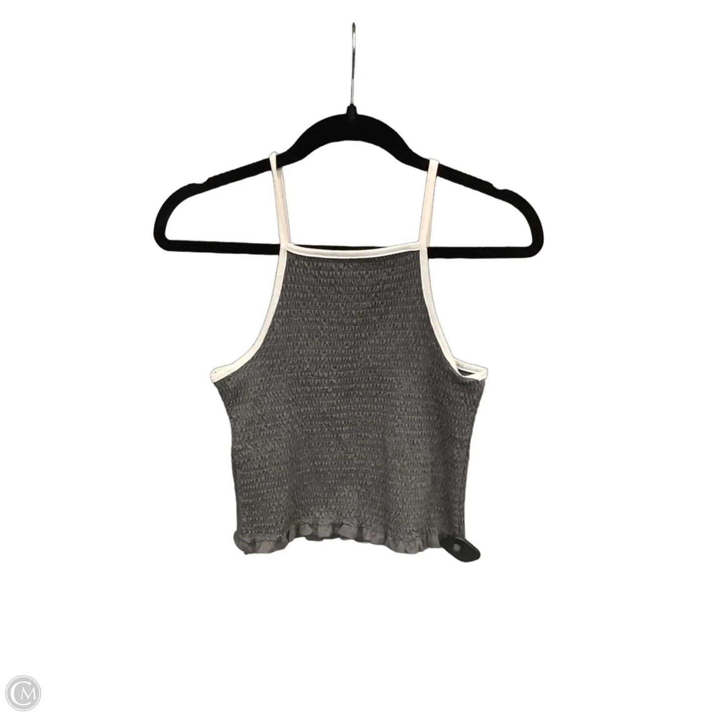 Top Sleeveless By Clothes Mentor In Grey, Size: L