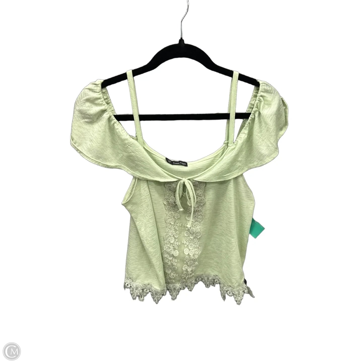 Top Short Sleeve By Clothes Mentor In Green, Size: M
