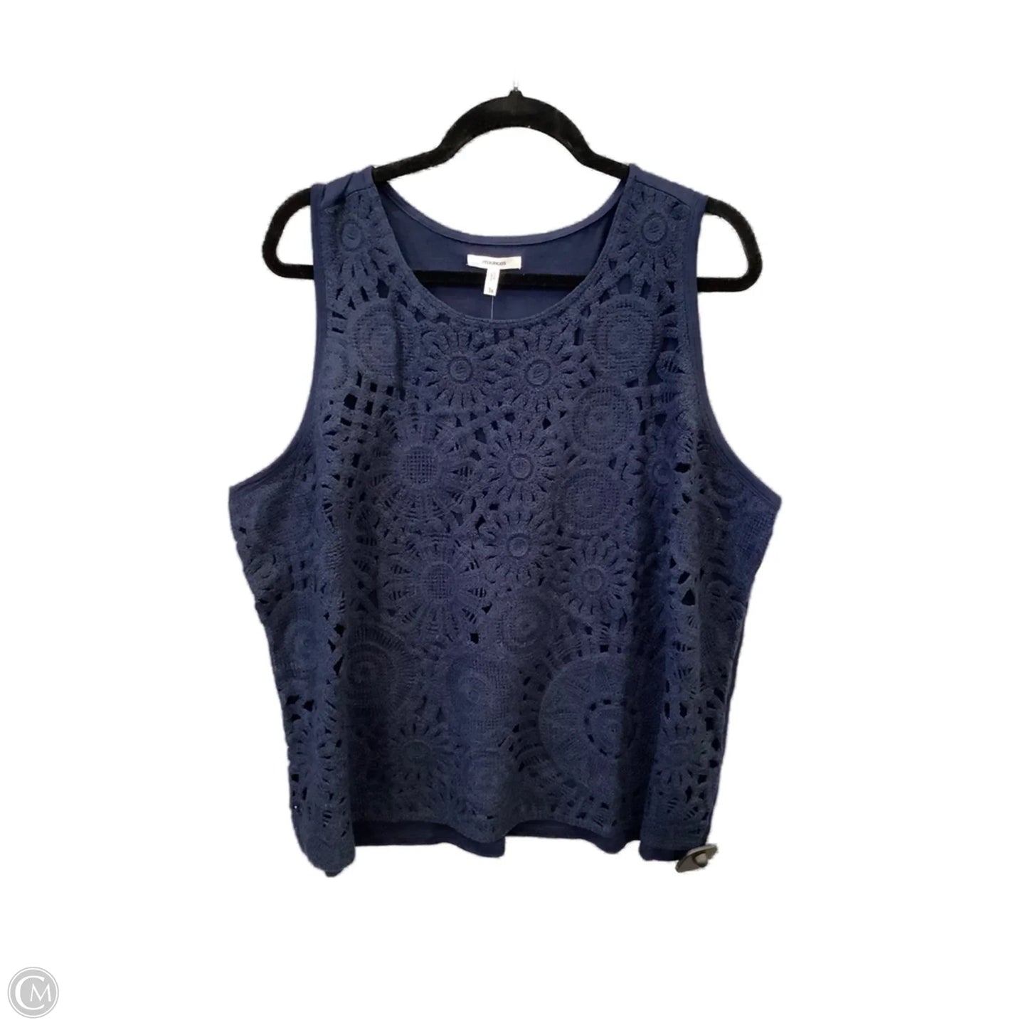Top Sleeveless By Maurices In Blue, Size: 3x