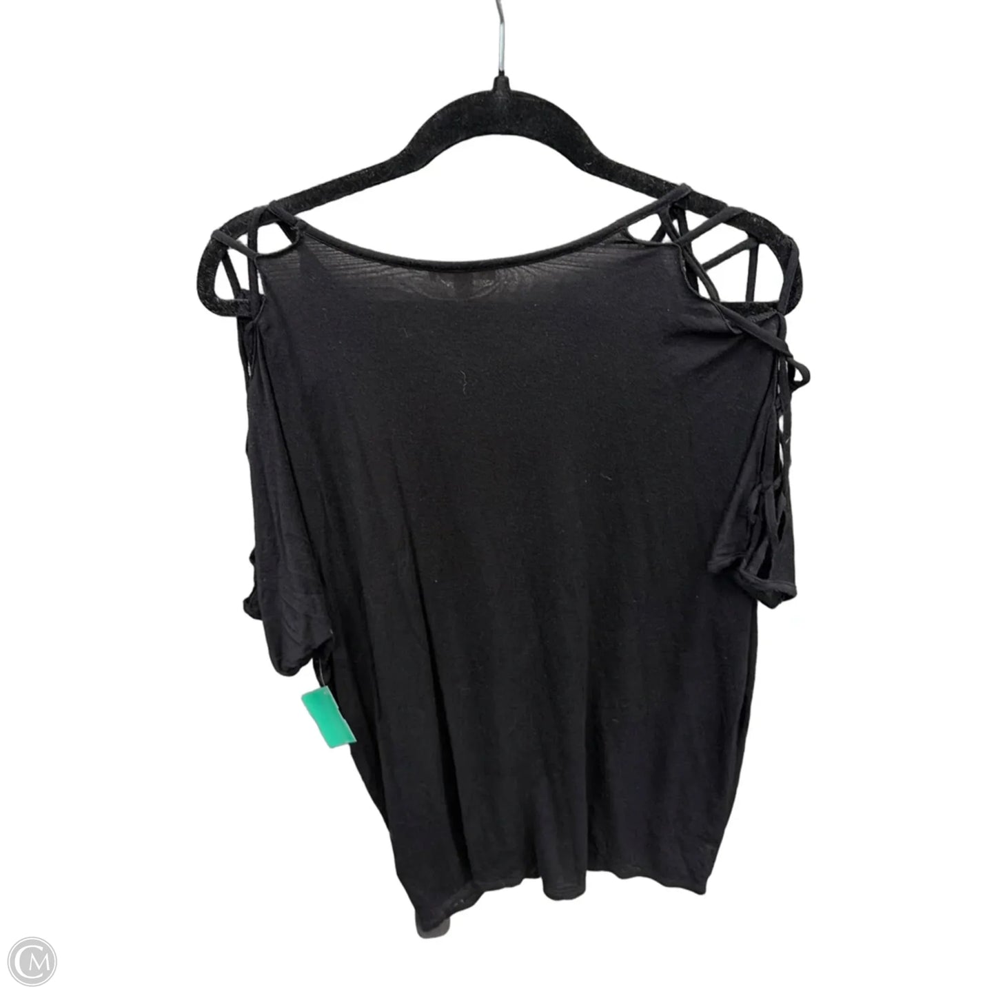 Top Short Sleeve By Zenana Outfitters In Black, Size: M
