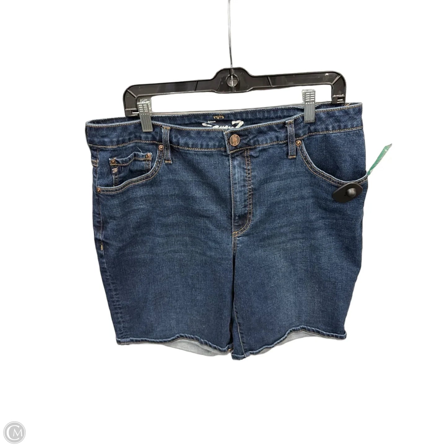 Shorts By Seven 7 In Blue Denim, Size: 14